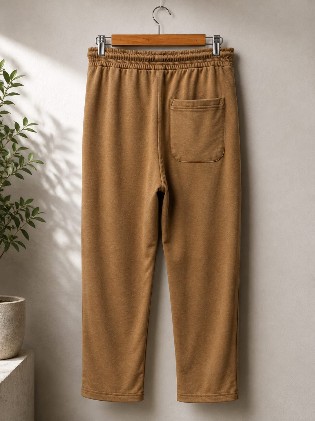 Essential Relaxed Sweatpants — Camel Heather