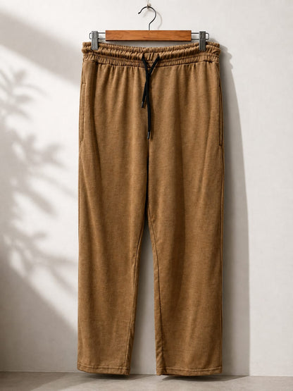 Essential Relaxed Sweatpants — Camel Heather