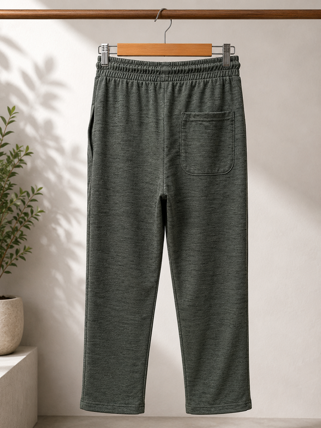 Essential Relaxed Sweatpants — Green Heather